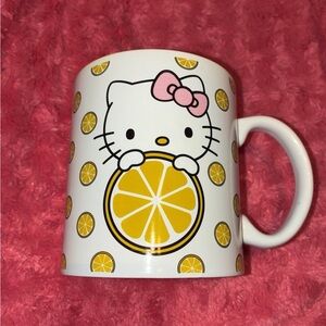 Sanrio Hello Kitty Lemon Mug - White and Pink